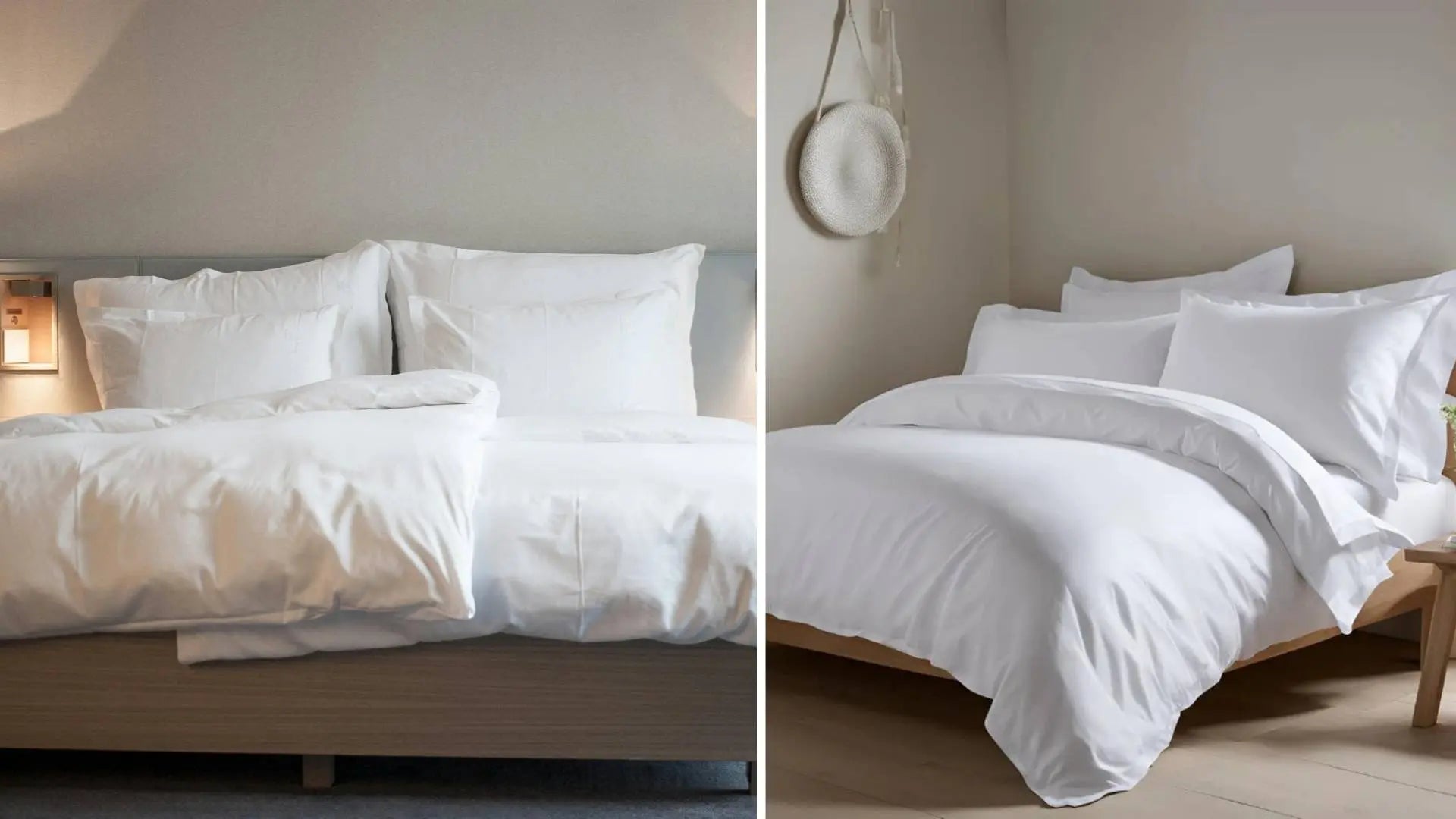 2 beds each with a Duvet