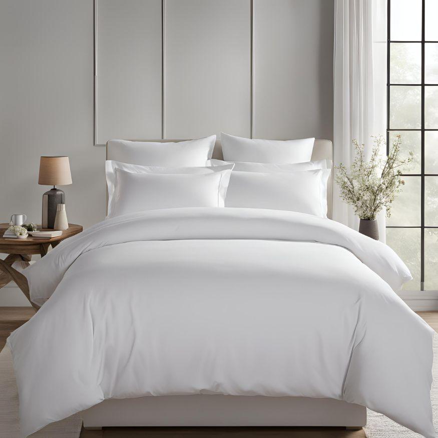 White 510 TC Organic Cotton Duvet Set | Duvet Sets, Essentials | Raia
