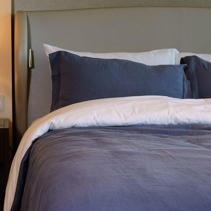100% European Flax Linen with Cotton Sateen - Raia