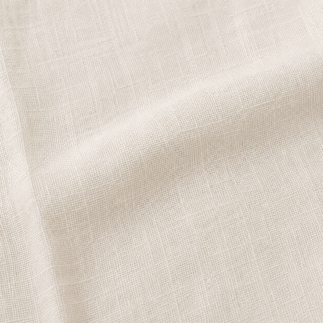 Ivory Linen Napkin, Hand Embroidered, CL14