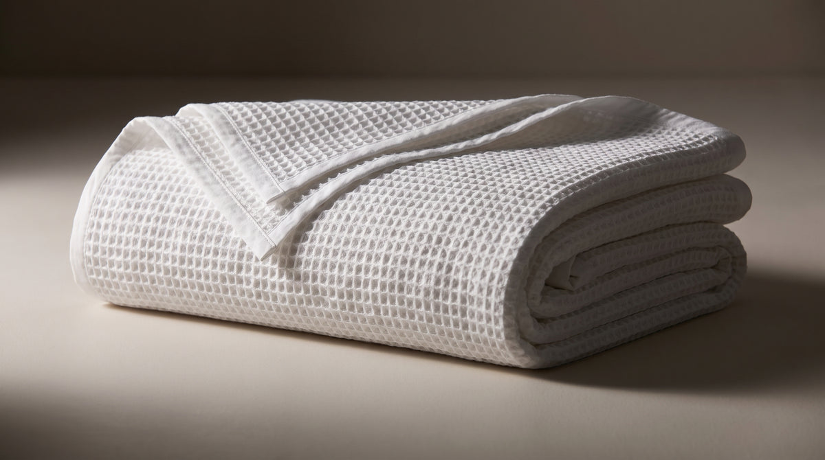 Organic Cotton Waffle Blanket