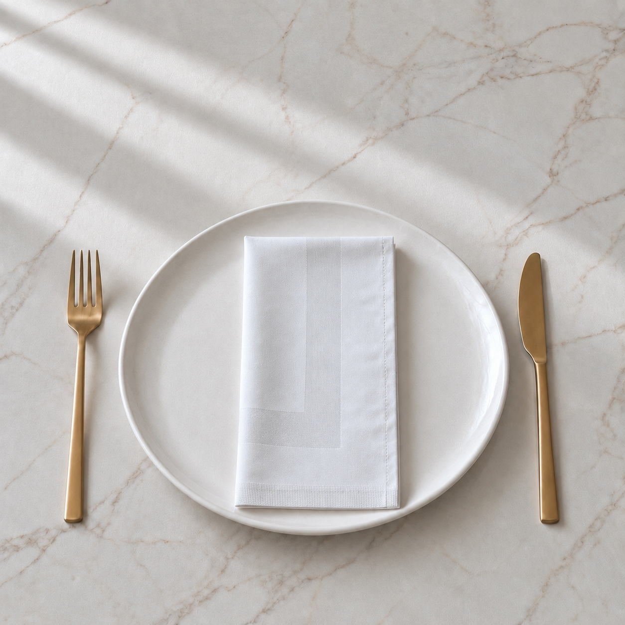 White Satin Band Napkin, Croatia