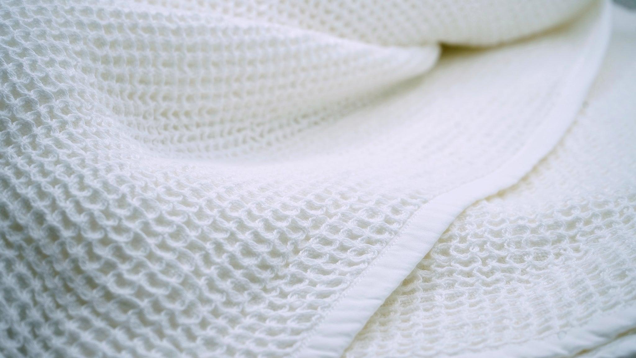 Organic Cotton Waffle Blanket - Raia