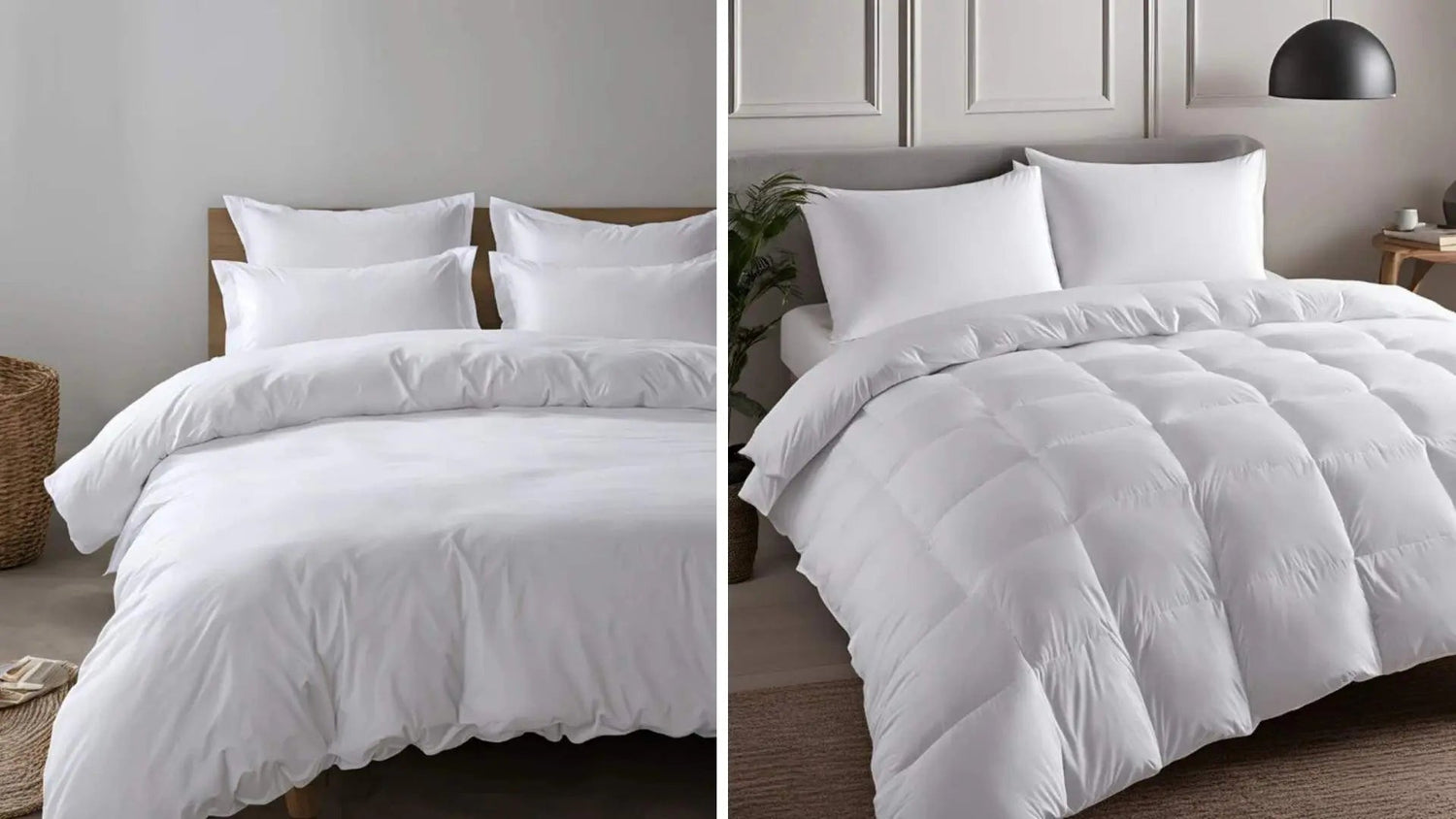 2 White Luxury beds