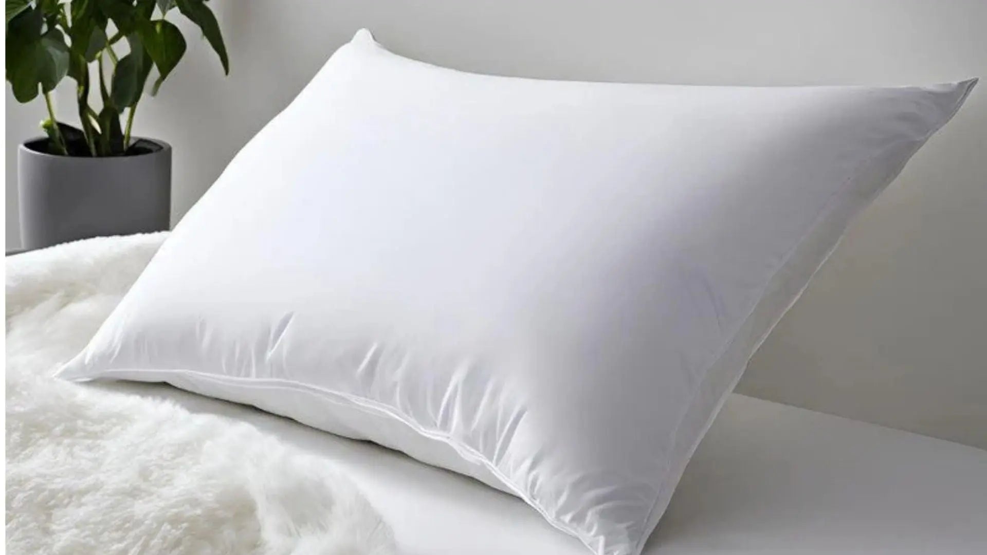 A down pillow