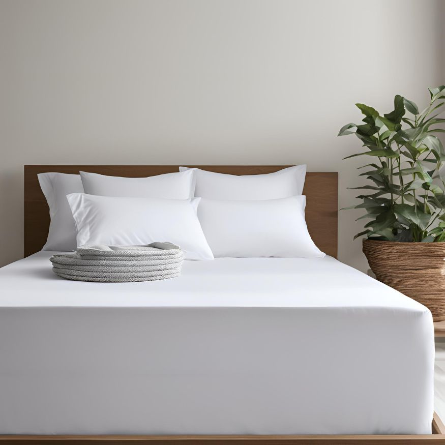 Luxury 510 TC Organic Cotton Flat Sheet