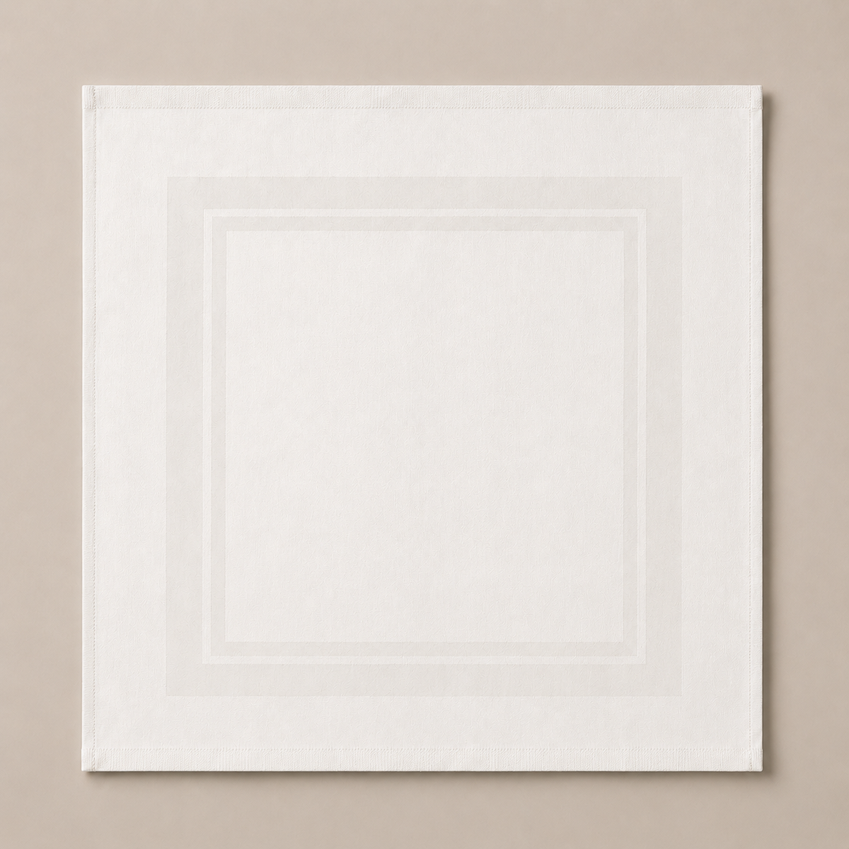 Ivory Double Satin Band Napkin, Croatia