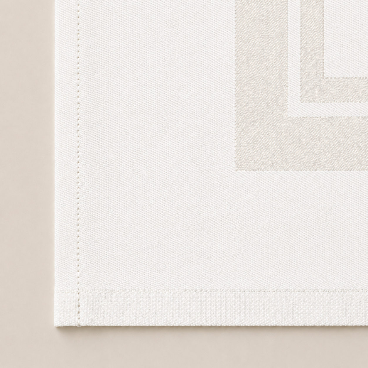 Ivory Double Satin Band Napkin, Croatia