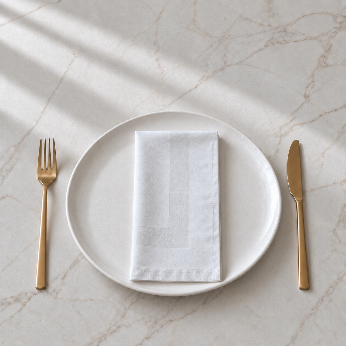 White Satin Band Napkin, Croatia