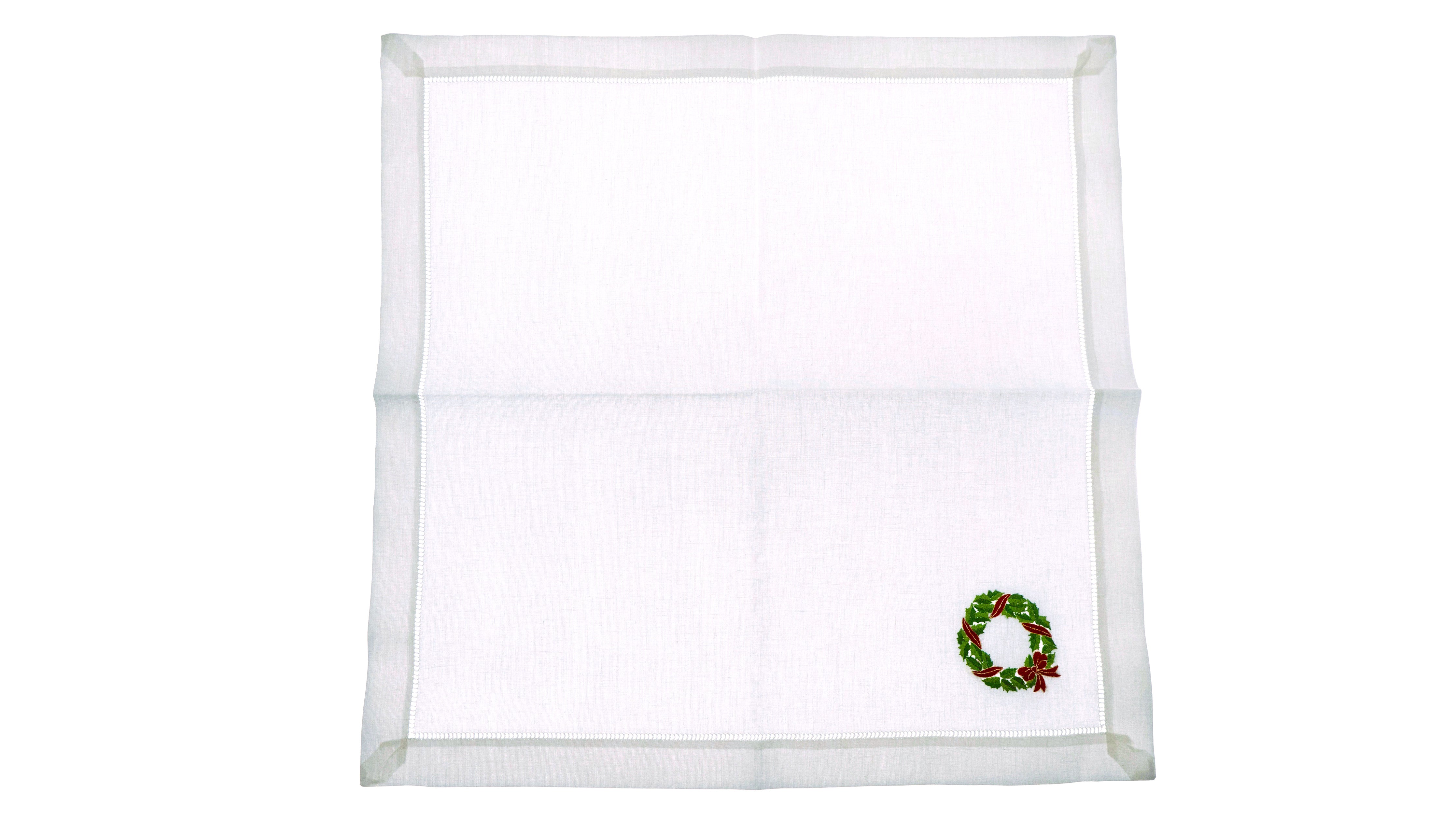 Holly & Ivy Wreath Christmas Napkin Set